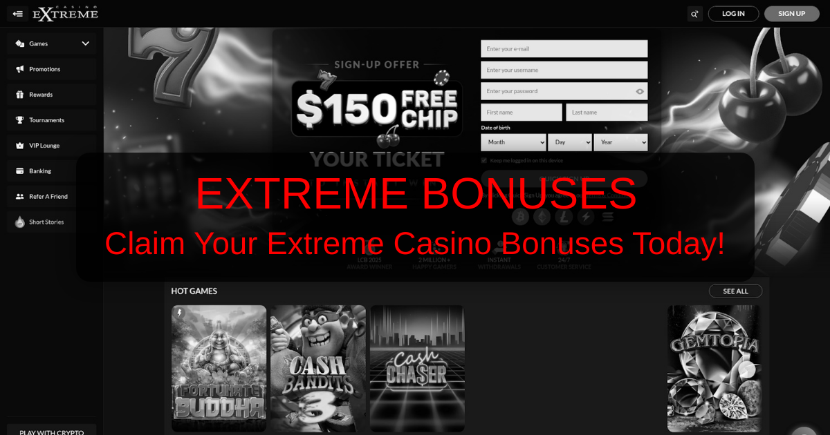 Extreme Casino Bonuses: Best USA Deals 2026 | Verified